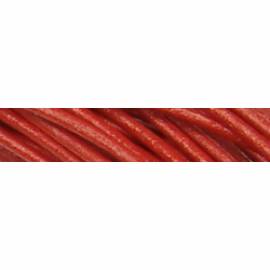 Lederkette 1.5mm mit Silberverschlu&szlig; rot - 45cm
