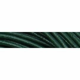 Lederkette 1.5mm mit Silberverschlu&szlig; dunkelgr�n - 45cm