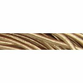 Lederkette 1.5mm mit Silberverschlu&szlig; bronze metallic - 45cm
