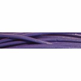 Lederkette 1.5mm mit Silberverschlu&szlig; violett - 45cm