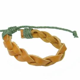 Klicken um zu vergrößern Lederarmband orange