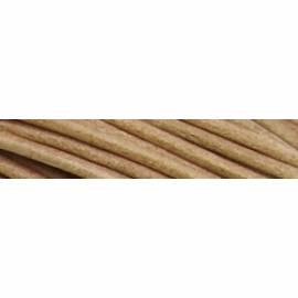 Lederkette 2.0mm mit Silberverschlu&szlig; nature - 45cm