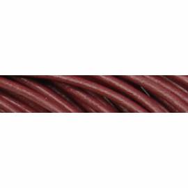 Lederkette 2.0mm mit Silberverschlu&szlig; corida red - 45cm