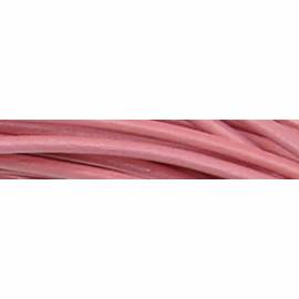 Lederkette 2.0mm mit Silberverschlu&szlig; pink - 45cm