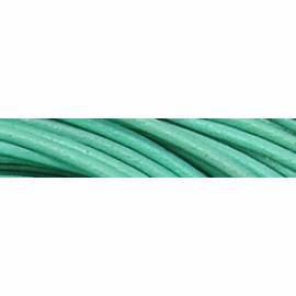 Lederkette 2.0mm mit Silberverschlu&szlig; mint green - 45cm