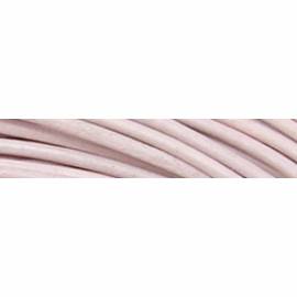 Lederkette 2.0mm mit Silberverschlu&szlig; light pink - 45cm