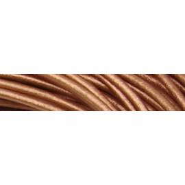 Lederkette 1.5mm mit Silberverschlu&szlig; kupfer metallic - 45cm
