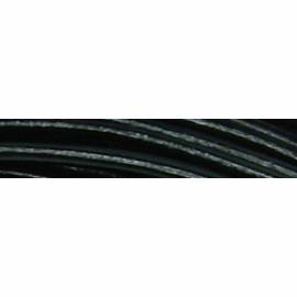 Lederkette 1.5mm mit Silberverschlu&szlig; schwarz - 50cm
